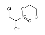 2-chloroethoxy-(2-chloro-1-hydroxyethyl)-oxophosphanium Structure