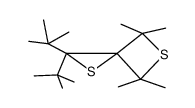 2,2-Di-tert-butyl-4,4,6,6-tetramethyl-1,5-dithiaspiro<2.3>hexan Structure