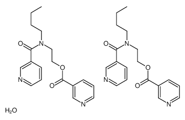 2-[butyl(pyridine-3-carbonyl)amino]ethyl pyridine-3-carboxylate,hydrate结构式