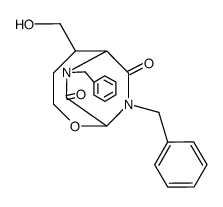 7,9-Dibenzyl-5-hydroxymethyl-2-oxa-7,9-diaza-bicyclo[4.2.2]decane-8,10-dione结构式