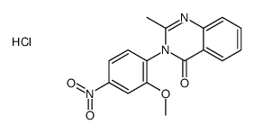 3-(2-methoxy-4-nitrophenyl)-2-methylquinazolin-4-one,hydrochloride结构式