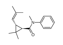 trans-N-methyl-N-phenylchrysanthemamide结构式