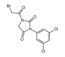 1-(2-bromoacetyl)-3-(3,5-dichlorophenyl)imidazolidine-2,4-dione Structure