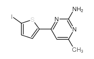 4-(5-iodothiophen-2-yl)-6-methylpyrimidin-2-amine Structure