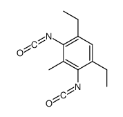 1,5-diethyl-2,4-diisocyanato-3-methylbenzene结构式