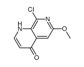 8-chloro-6-methoxy-1H-1,7-naphthyridin-4-one结构式