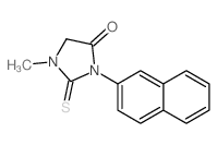 1-Methyl-3-(naphthalen-2-yl)-2-thioxoimidazolidin-4-one Structure