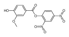 2,4-dinitrophenyl 4-hydroxy-3-methoxybenzoate Structure