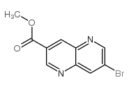 methyl 7-bromo-1,5-naphthyridine-3-carboxylate structure