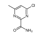 4-chloro-6-methylpyrimidine-2-carboxamide结构式