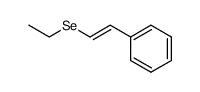 (E)-1-ethylseleno-2-phenyl-ethene结构式