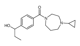 (4-cyclopropyl-[1,4]diazepan-1-yl)-[4-(1-hydroxy-propyl)-phenyl]-methanone结构式