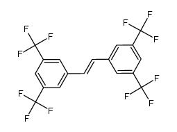 1,2-bis(3,5-bis(trifluoromethyl)phenyl)ethene结构式