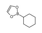 2-cyclohexyl-1,3,2-dioxaborole结构式