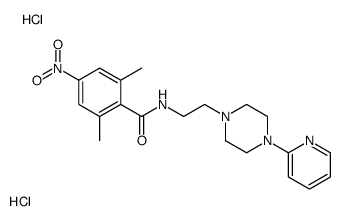 2,6-dimethyl-4-nitro-N-[2-(4-pyridin-2-ylpiperazin-1-yl)ethyl]benzamide,dihydrochloride Structure