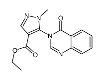 ethyl 1-methyl-5-(4-oxoquinazolin-3-yl)pyrazole-4-carboxylate Structure