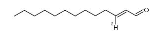 (E)-3-deutero-2-tridecenal结构式