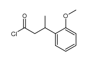 3-(2-methoxy-phenyl)-butyryl chloride结构式