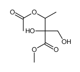 methyl 3-acetyloxy-2-hydroxy-2-(hydroxymethyl)butanoate Structure