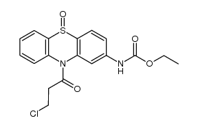 2-Carbethoxyamino-5-oxo-10-(β-chloropropionyl)phenothiazine Structure