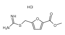 5-(carbamimidoylmercapto-methyl)-furan-2-carboxylic acid methyl ester, hydrochloride结构式