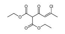 diethyl 2-(3-chlorobut-2-enoyl)propanedioate结构式