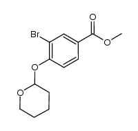 methyl 3-bromo-4-(tetrahydro-2H-pyran-2-yloxy)benzoate Structure