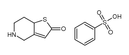 5,6,7,7a-tetrahydro-4H-thieno[3,2-c]pyridin-2-one benzenesulfonate Structure