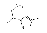 2-(4-methyl-1H-pyrazol-1-yl)-1-propanamine(SALTDATA: HCl)图片