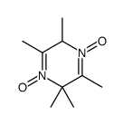 Pyrazine, 2,5-dihydro-2,2,3,5,6-pentamethyl-, 1,4-dioxide (9CI) Structure