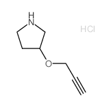 2-Propynyl 3-pyrrolidinyl ether hydrochloride Structure