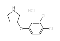 3-(3,4-Dichlorophenoxy)pyrrolidine hydrochloride structure