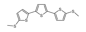 2,5-bis(5-methylsulfanylthiophen-2-yl)thiophene结构式