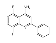 4-Amino-5,8-difluoro-2-phenylquinoline结构式