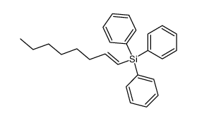 trans-1-octenyl(triphenyl)silane Structure