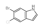 6-溴-5-氯-1H-吲哚结构式