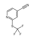 2-[(Trifluoromethyl)sulfanyl]isonicotinonitrile结构式