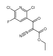 ethyl 2-diazo-2-(2,6-dichloro-5-fluoronicotinoyl)acetate Structure