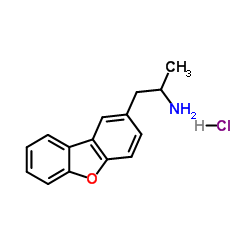 1-(Dibenzo[b,d]furan-2-yl)-2-propanamine hydrochloride (1:1) Structure