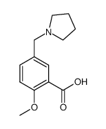 2-Methoxy-5-pyrrolidin-1-ylmethyl-benzoic acid Structure