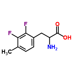 2,3-DIFLUORO-4-METHYL-DL-PHENYLALANINE结构式