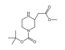 (R)-3-METHOXYCARBONYLMETHYL-PIPERAZINE-1-CARBOXYLIC ACID TERT-BUTYL ESTER picture