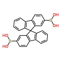 9,9'-Spirobi[fluorene]-2,2'-diyldiboronic acid结构式