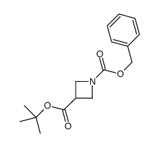 1-benzyl 3-tert-butyl azetidine-1,3-dicarboxylate structure