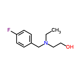 2-[Ethyl(4-fluorobenzyl)amino]ethanol结构式