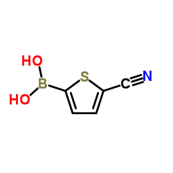 (5-Cyano-2-thienyl)boronic acid结构式