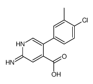 2-amino-5-(4-chloro-3-methylphenyl)pyridine-4-carboxylic acid Structure