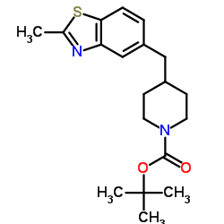 tert-butyl 4-[(2-Methyl-1,3-benzothiazol-5-yl)Methyl]piperidine-1-carboxylate Structure