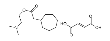 Cycloheptaneacetic acid, 2-(dimethylamino)ethyl ester, (E)-2-butenedio ate (1:1) Structure