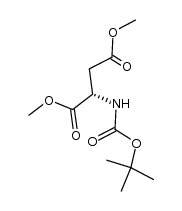 L-t-butoxycarbonylaspartic acid dimethyl ester Structure